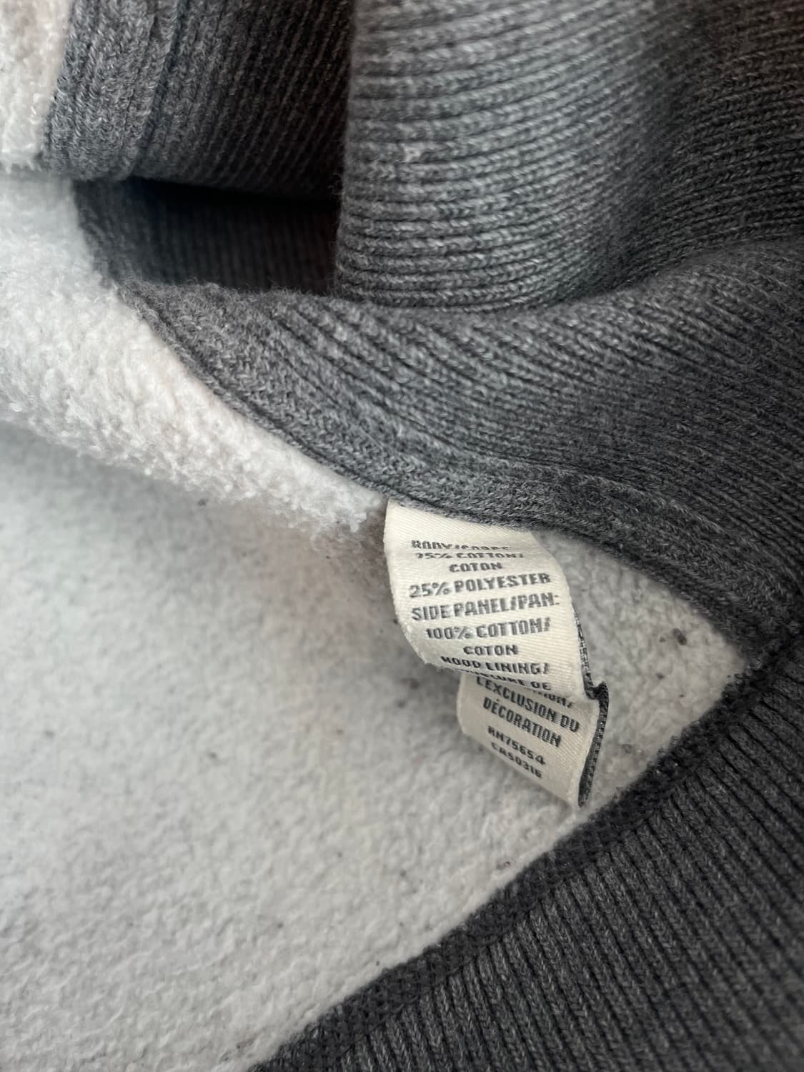 민트급 아베크롬비 A&F 하프 후드집업 그레이 [M] 상품이미지5