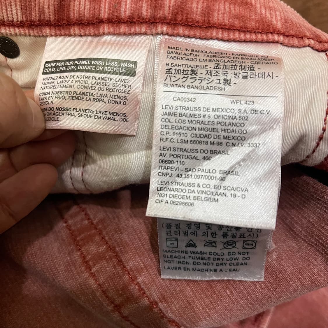 Levi's 511 코듀로이  w30l32 상품이미지4