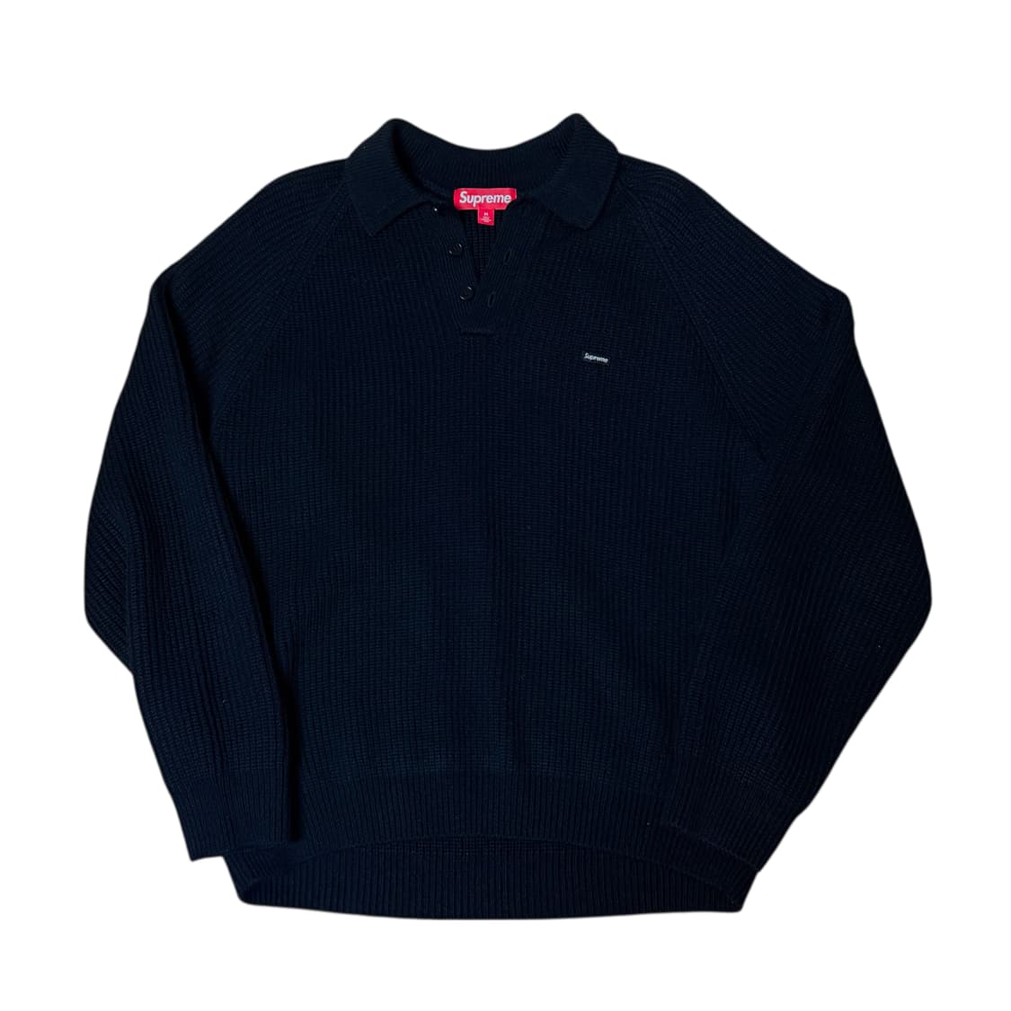 슈프림 스몰박스 폴로 스웨터 M 블랙 25FW 상품이미지2