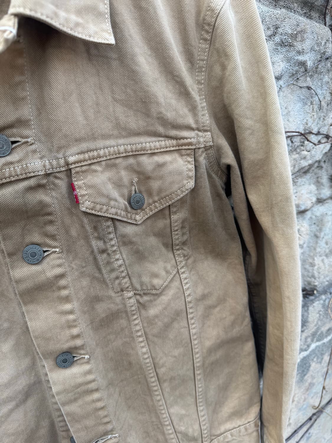 00s 리바이스 빈티지 타이다이 코튼 트러커 자켓 베이지 상품이미지5