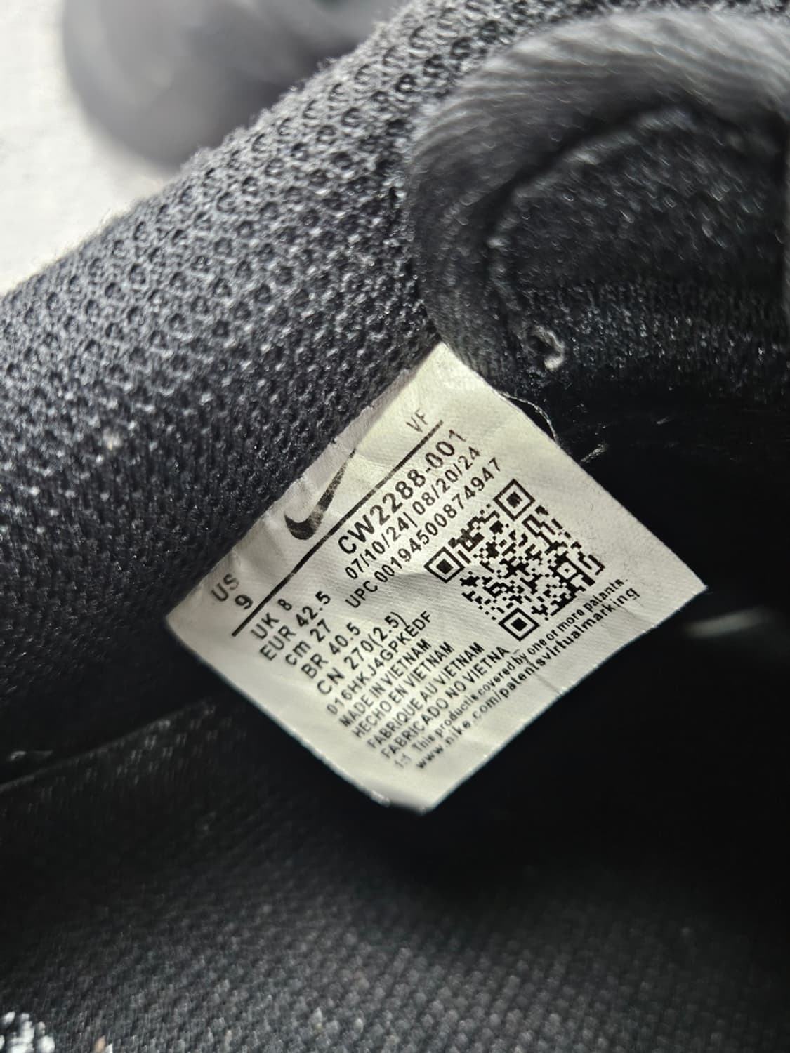 나이키 에어 포스 1 '07 로우 스니커즈 (270mm) / 11693 상품이미지10