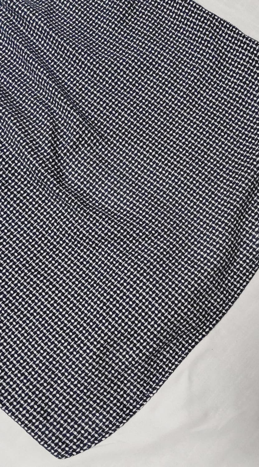 [LL] 일본 브랜드 Mitsumine 네이비 도트 텍스처 긴팔 셔츠 상품이미지10