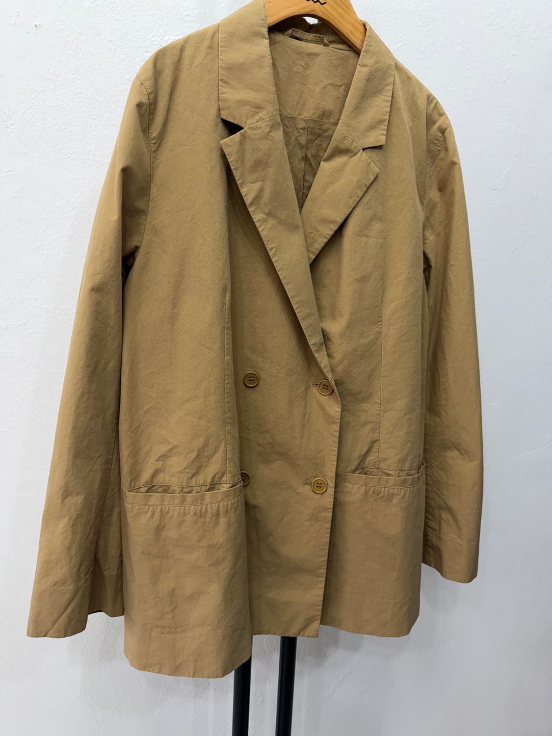 정품) COS 코스 오버핏 베이지색 더블 버튼 자켓 42 상품이미지2
