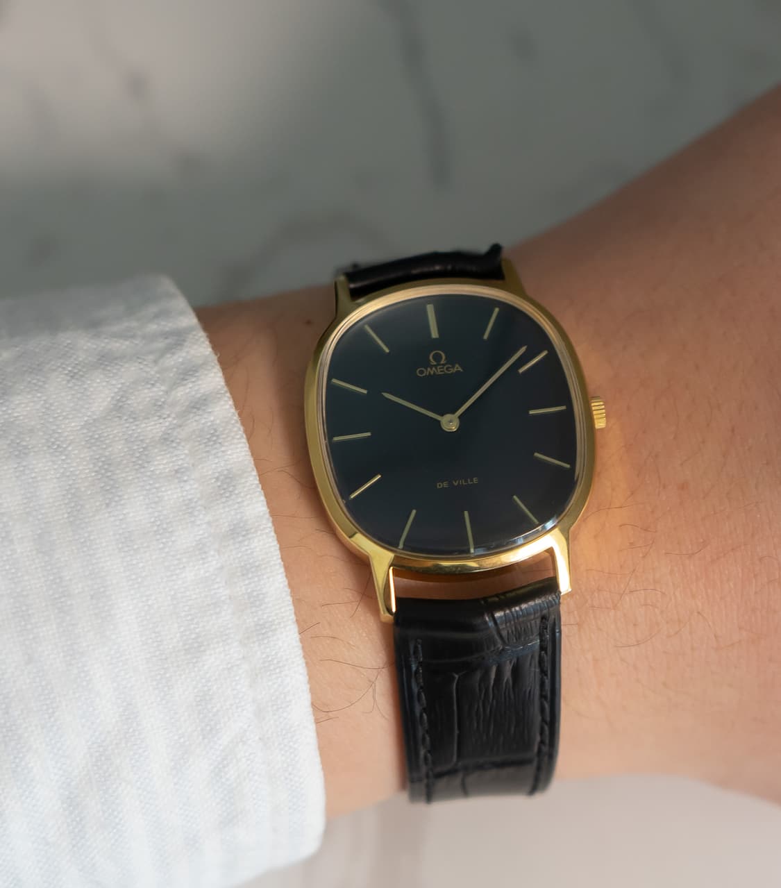 오메가 엘립스 네이비 빈티지 수동 시계 상품이미지1