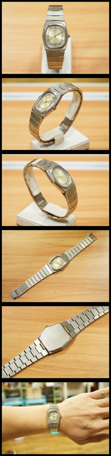 80s 세이코 헥사곤 프레임 콤비 쿼츠 시계 추천 상품이미지2