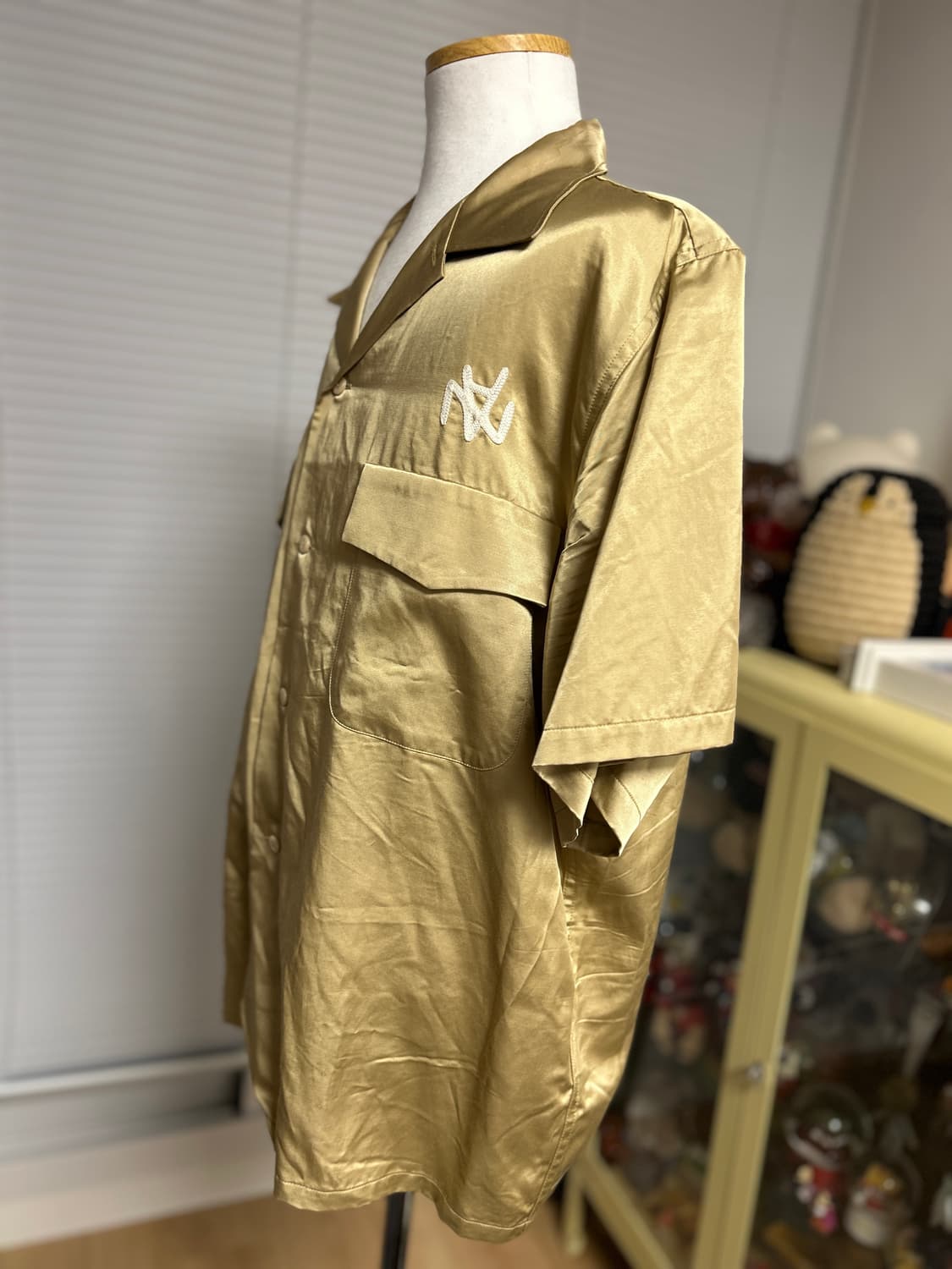 베이프 x 네이버후드 자수 레이온 볼링셔츠 xxl 상품이미지6