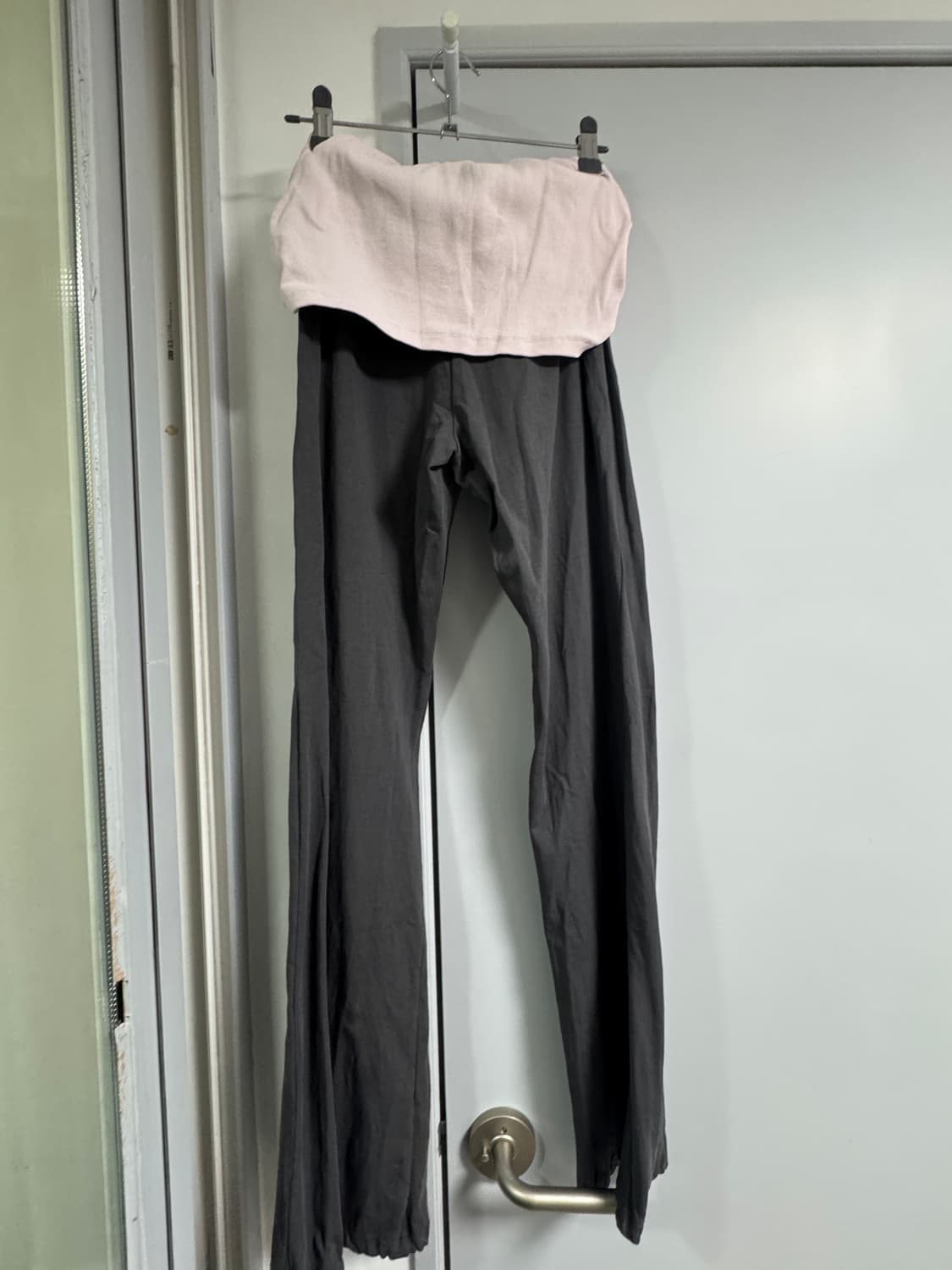 플리즈노팔로우 유나 레깅스 핑크 차콜 상품이미지4