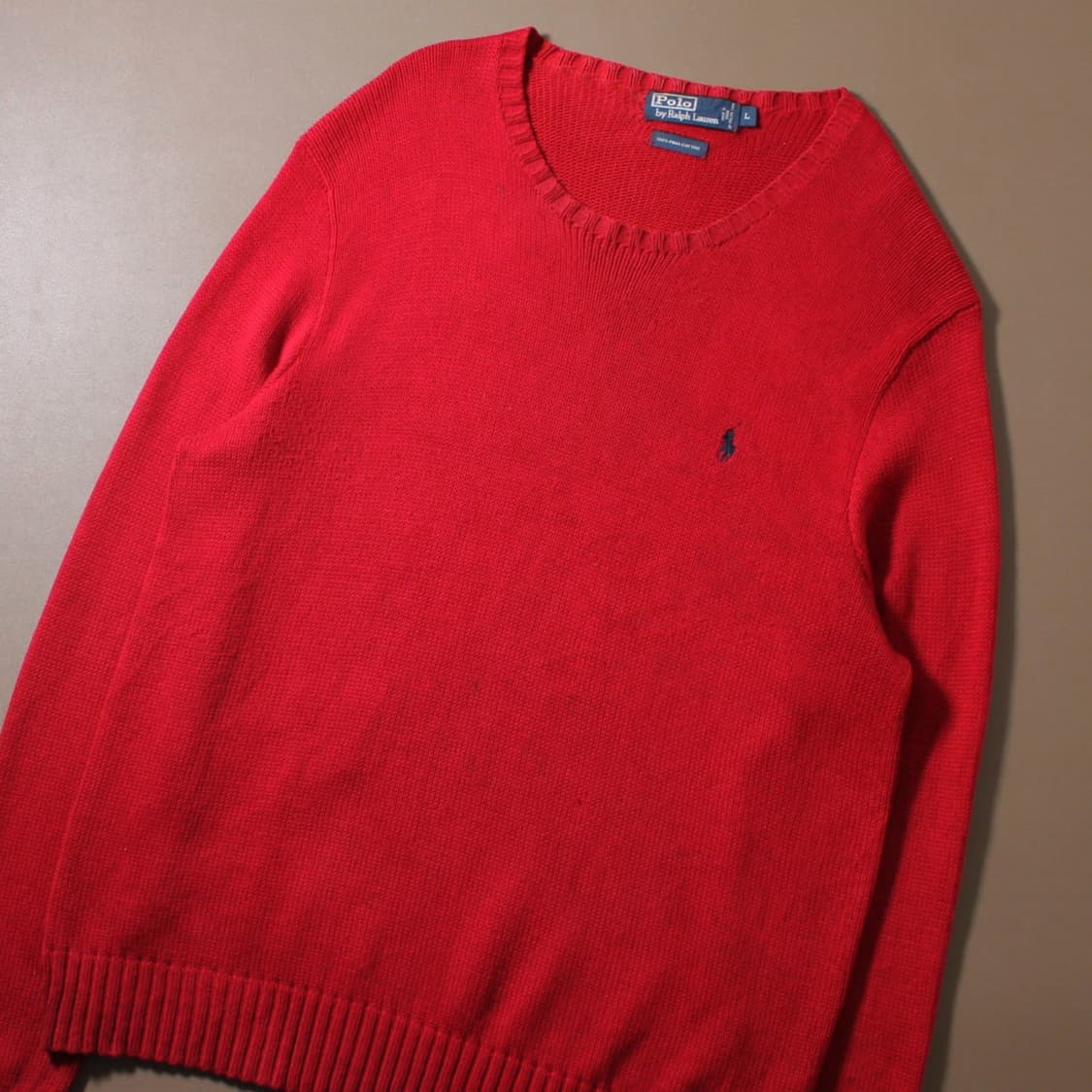Polo 폴로 랄프로렌 레드 라운드 니트  상품이미지2