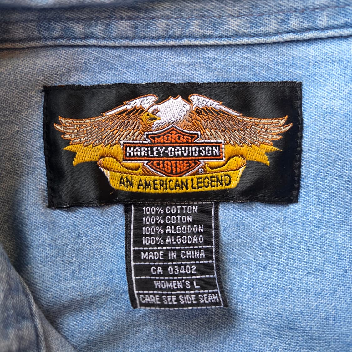 Harley Davidson 청 셔츠 상품이미지3