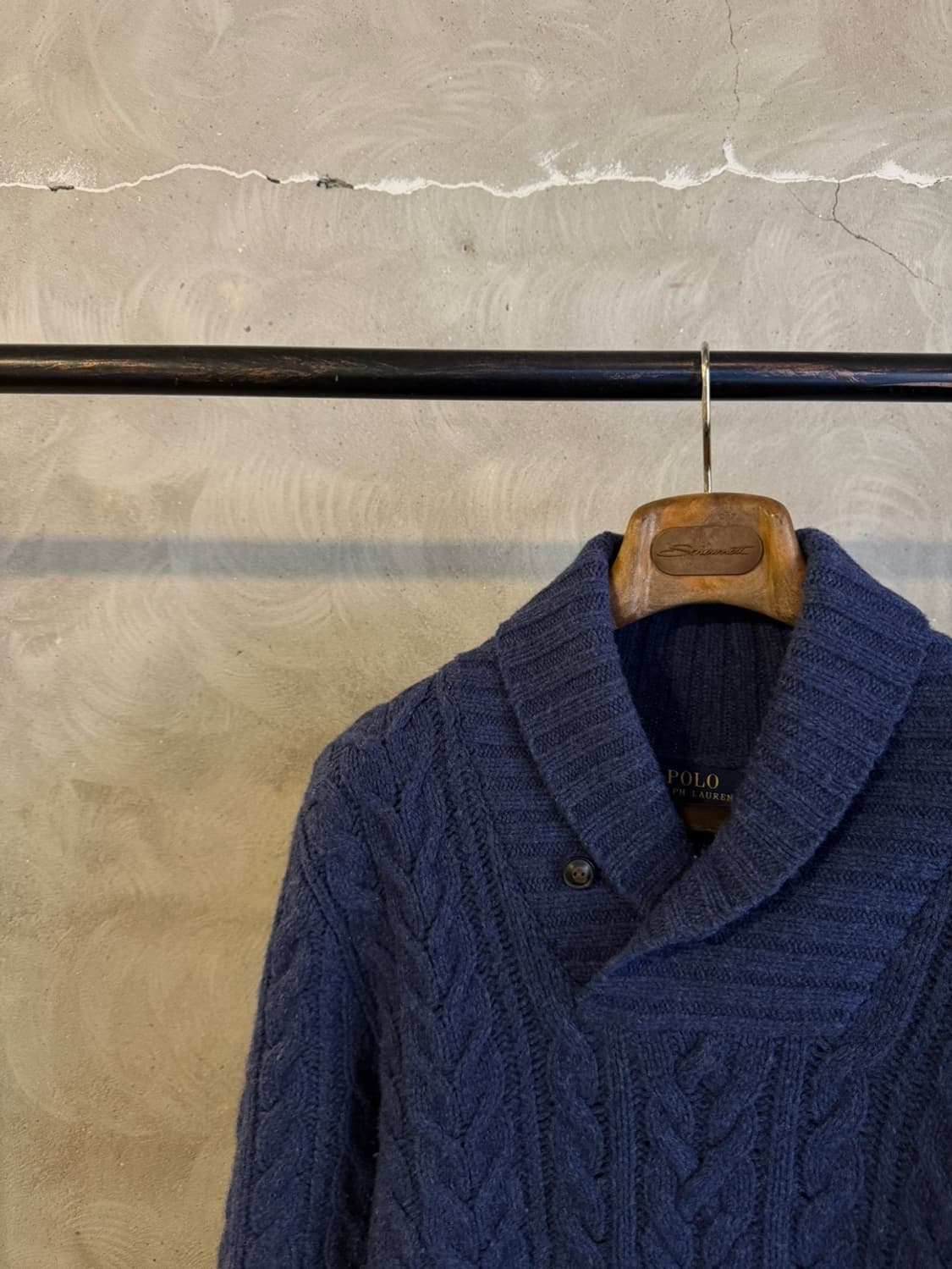 폴로 랄브로렌 숄칼라 니트 100 상품이미지2