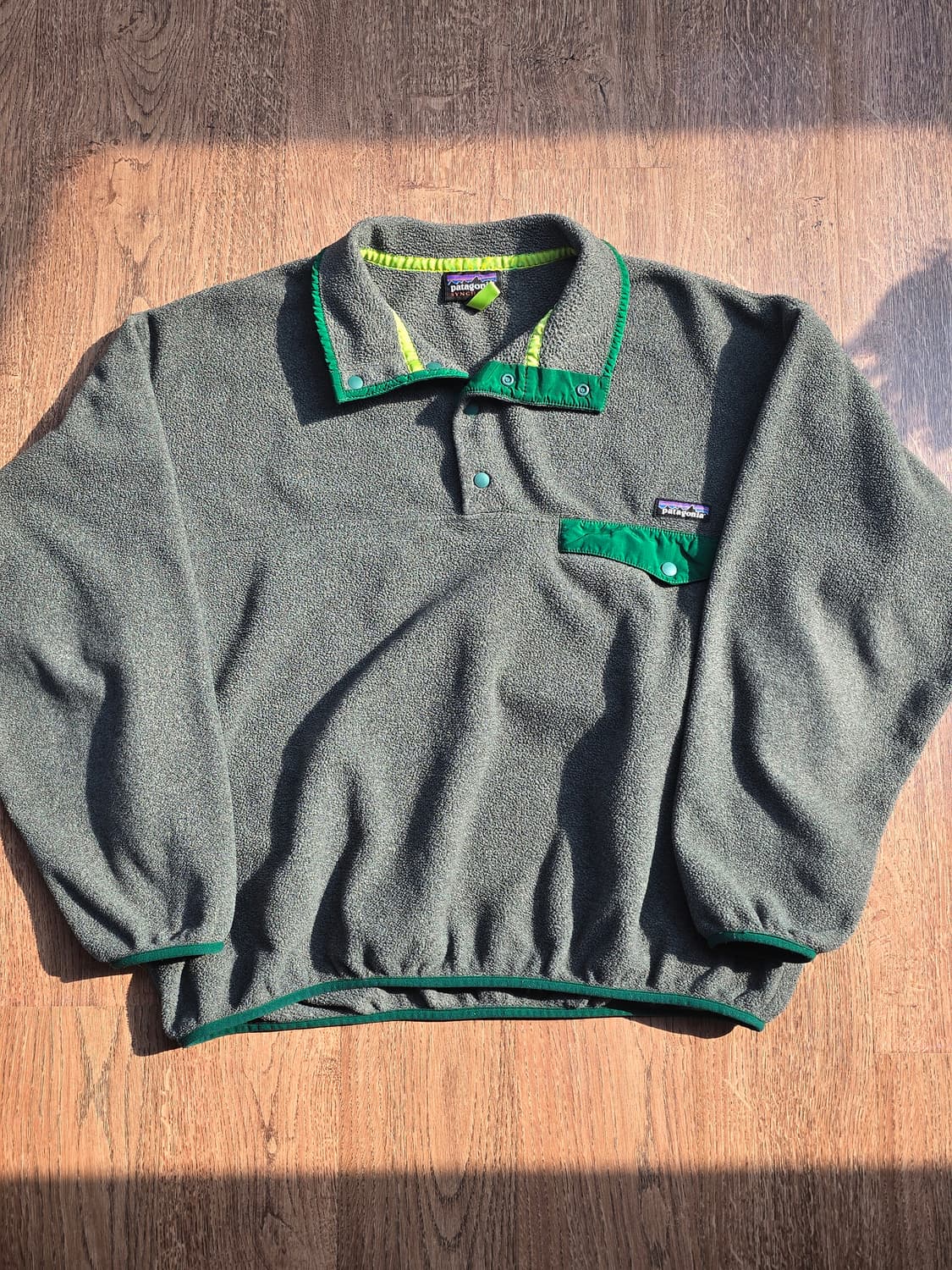 파타고니아 신칠라 스냅티 니켈그린 L 헤비웨이트 상품이미지2