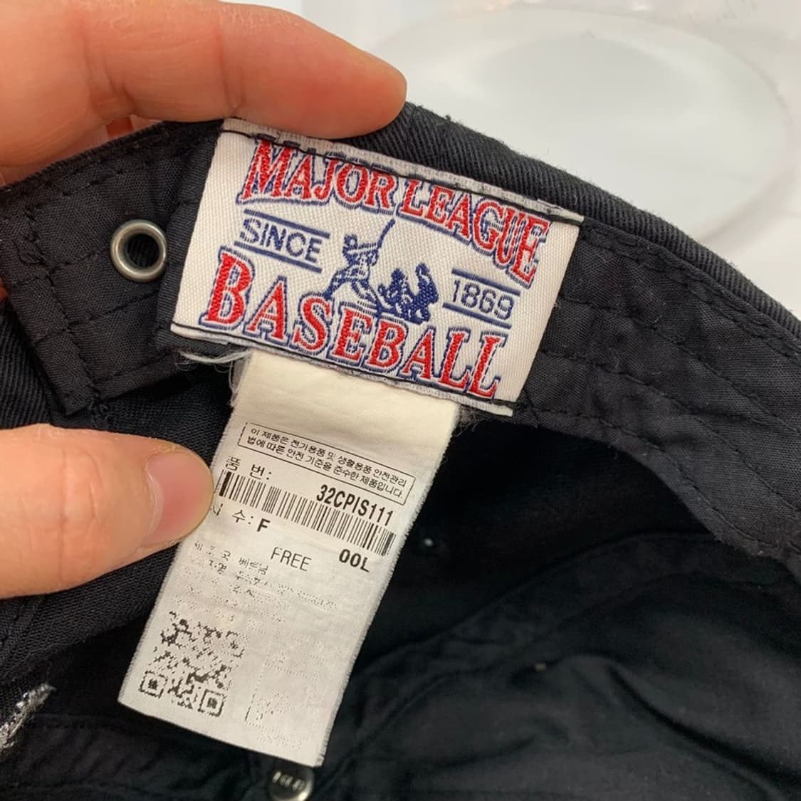 MLB 베이직 스몰 박스로고 볼캡 블랙 상품이미지5