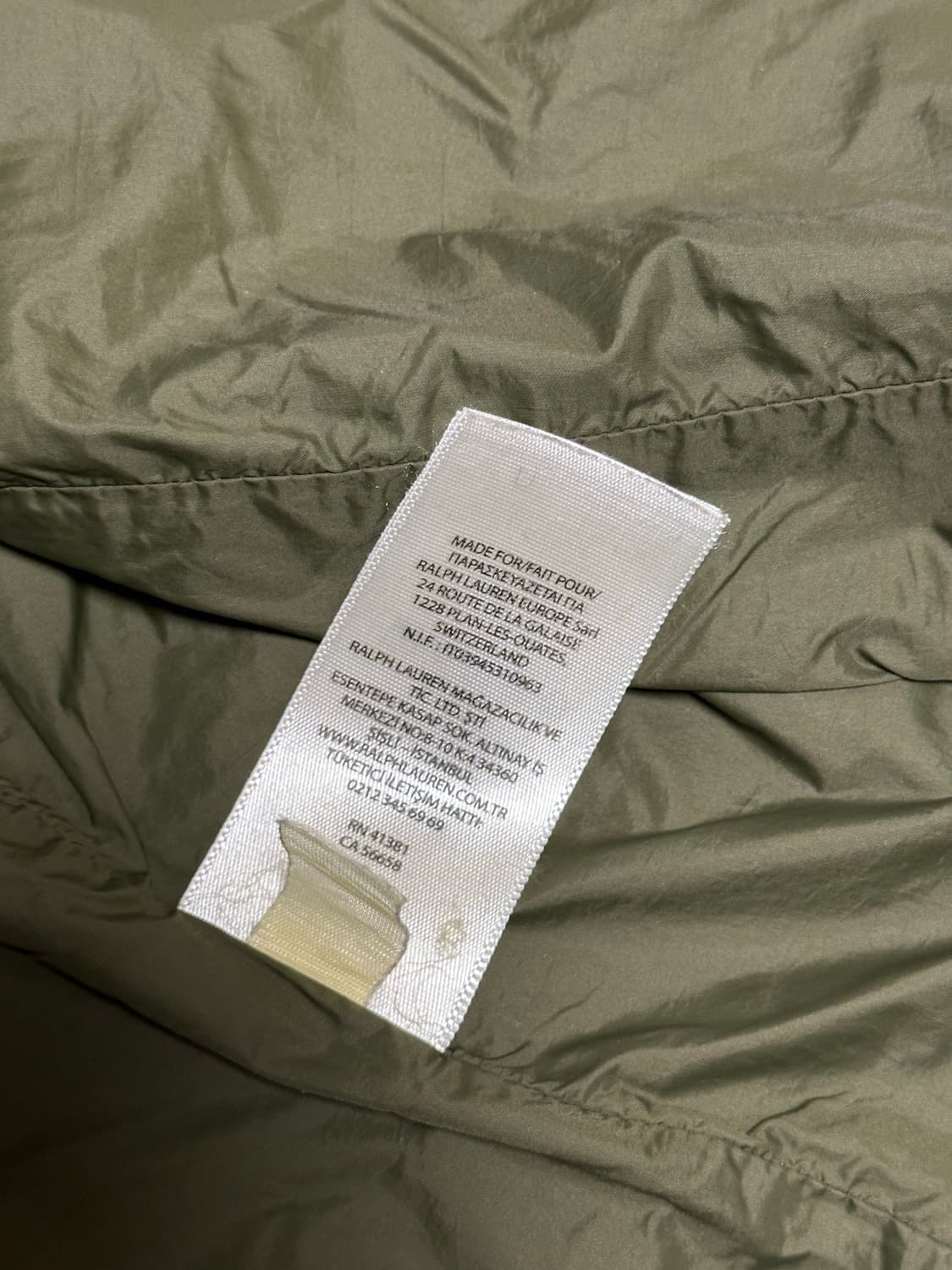 폴로 페리 나일론 바람막이 카키 상품이미지8