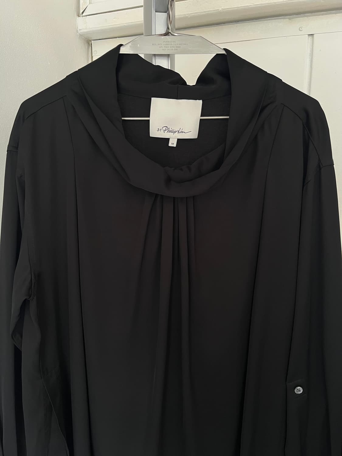 black drape blouse 상품이미지7