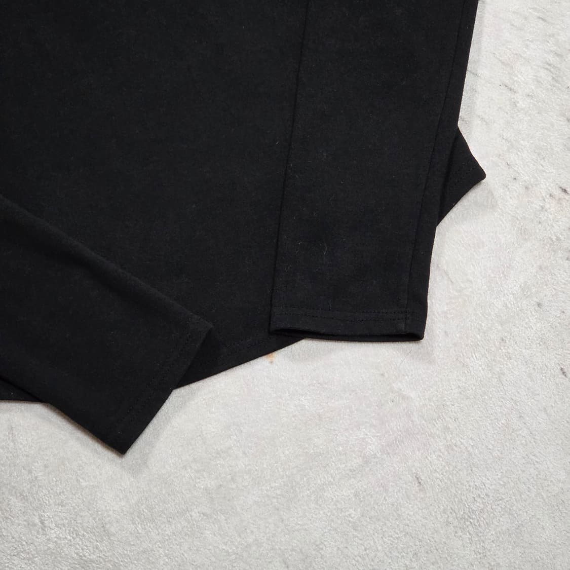 블랙 버튼 절개 라인 슬림핏 걸스 후드티 상품이미지6