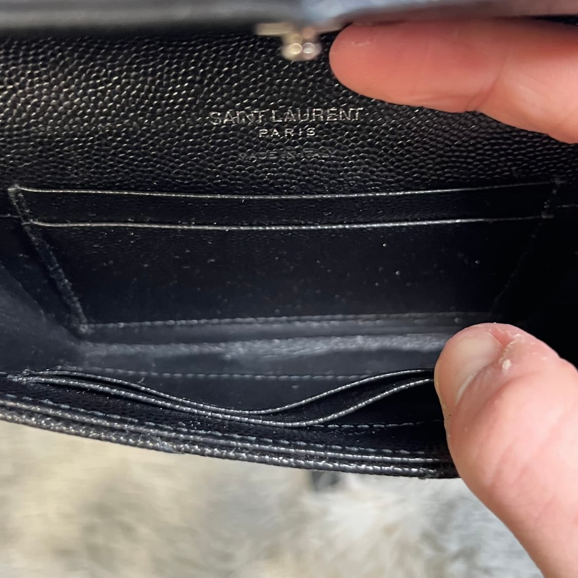 입생로랑 엔벨로프 반지갑 은장 상품이미지5