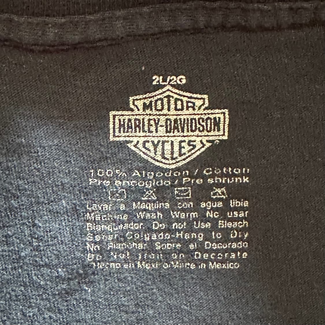 00s Harley-Davidson Skull & Axe - 2XL 상품이미지4