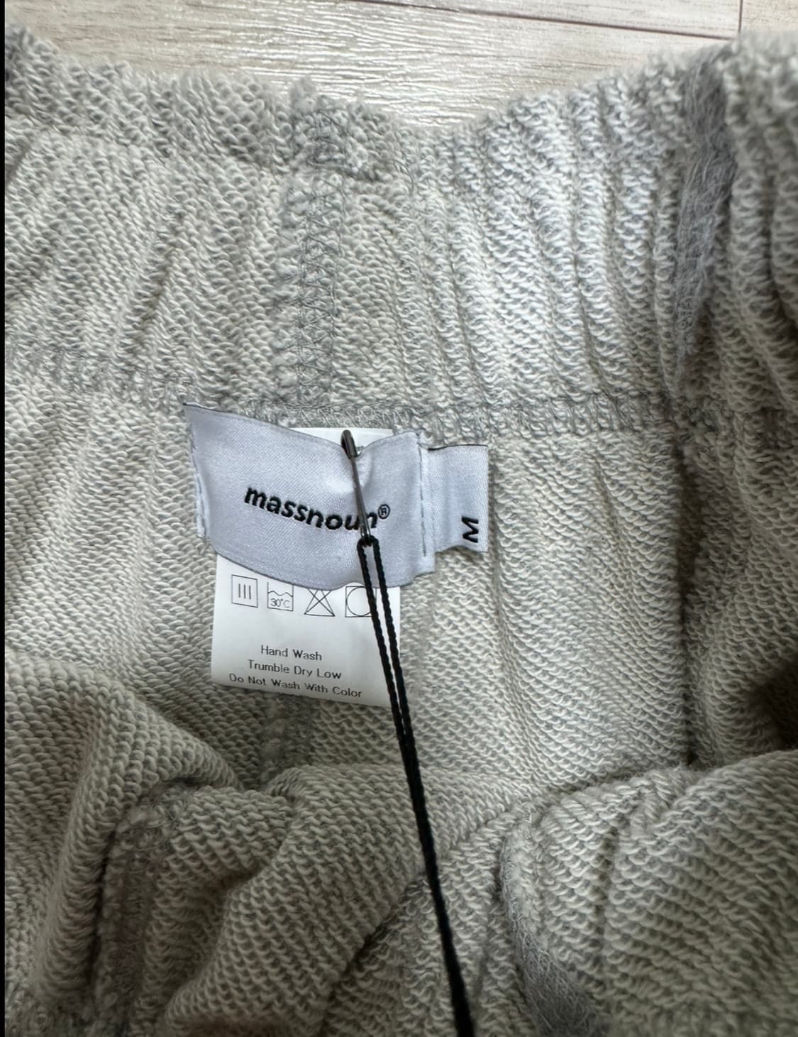 매스노운 리버스 헤비 트레이닝 팬츠 그레이  상품이미지4