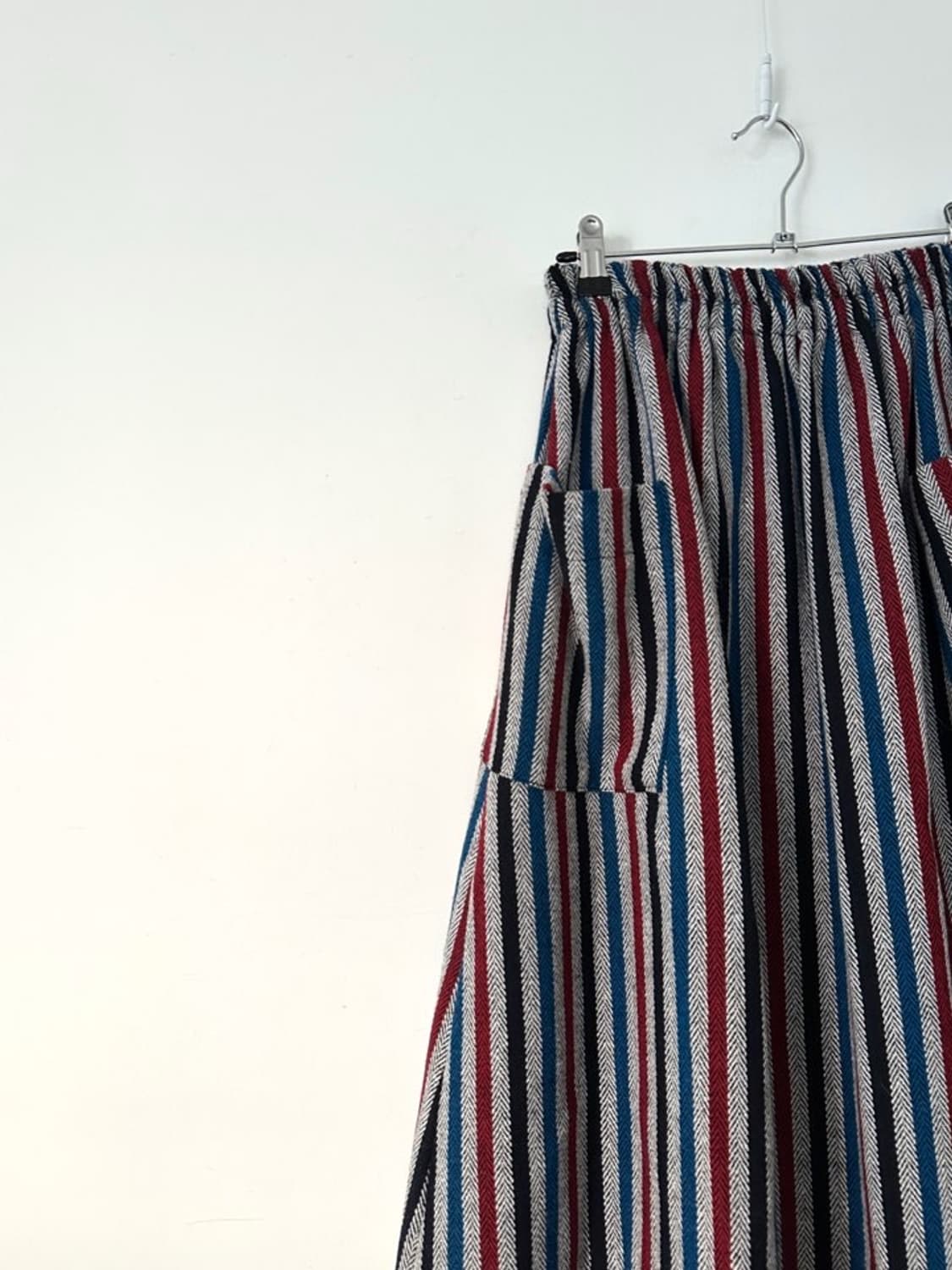 Panel stripe pocket warm skirt  상품이미지3