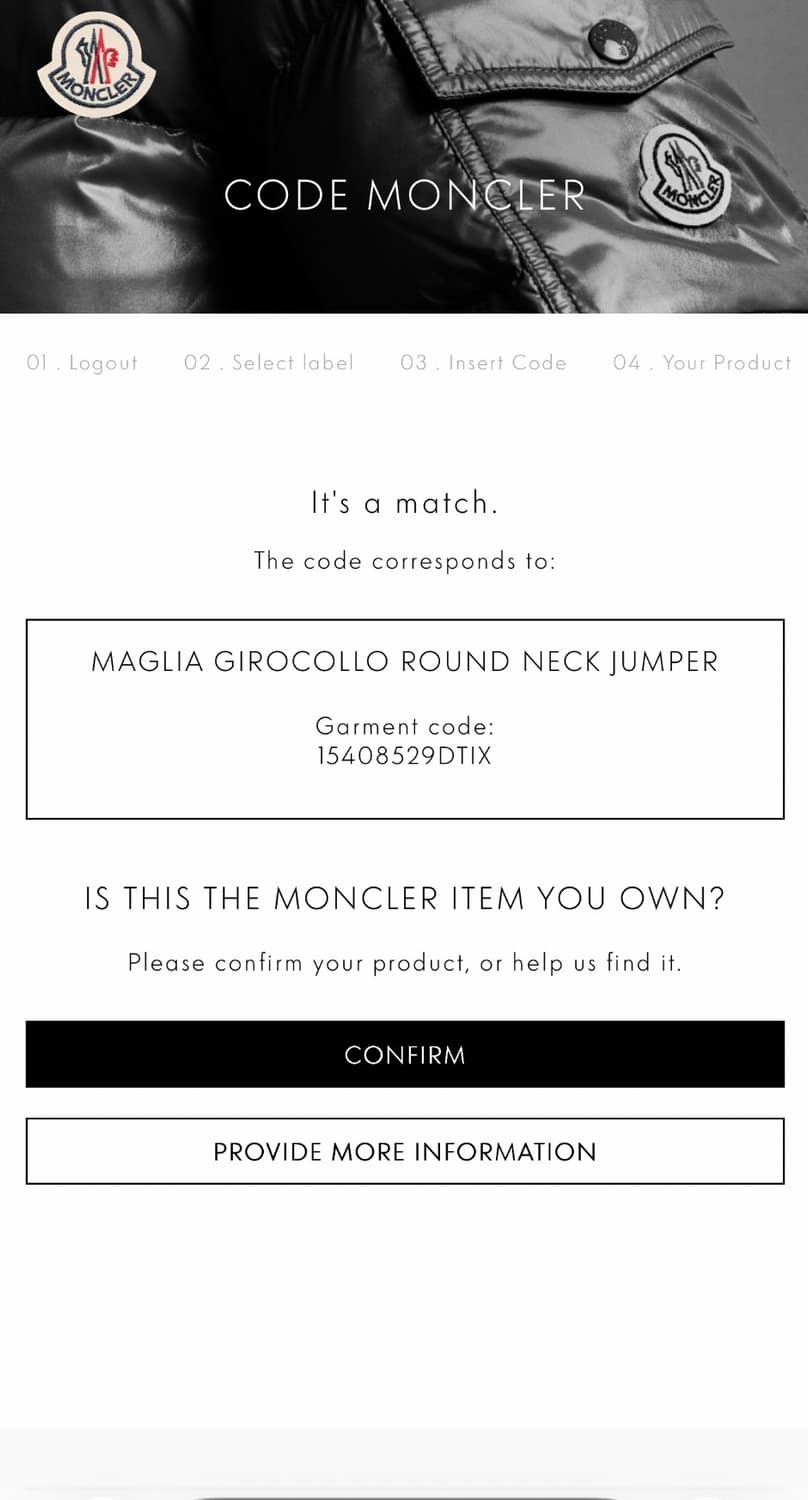 XL/ 몽클레어 네오프렌 빅로고 맨투맨 상품이미지2