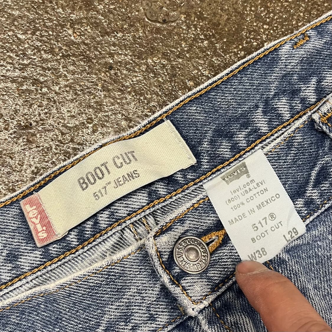 00s Levis517 데님 부츠컷 (37“) 상품이미지5