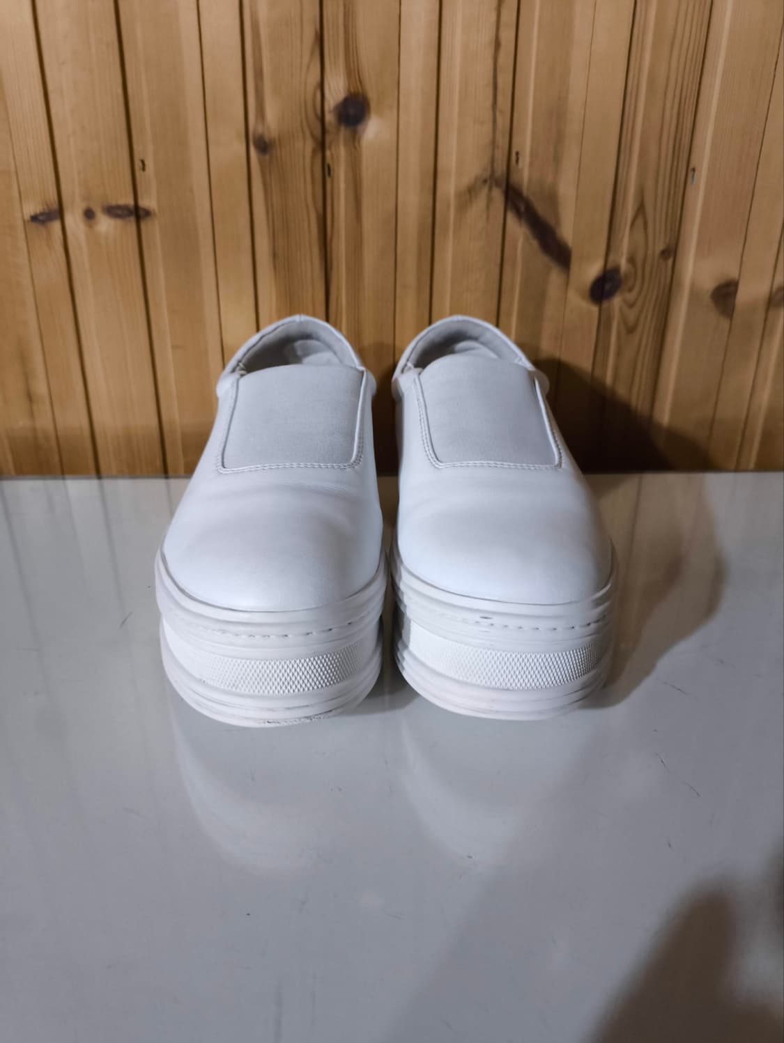 235mm 강자매 강시스터 소가죽 플랫폼 스니커즈 상품이미지3