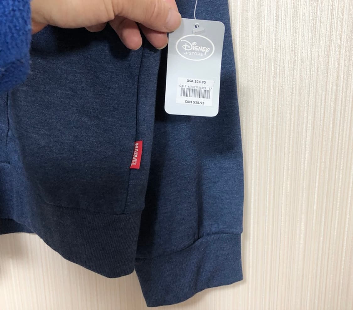 디즈니스토어 마블 캡틴아메리카 빅사이즈 후드집업 XL(해외) 상품이미지7