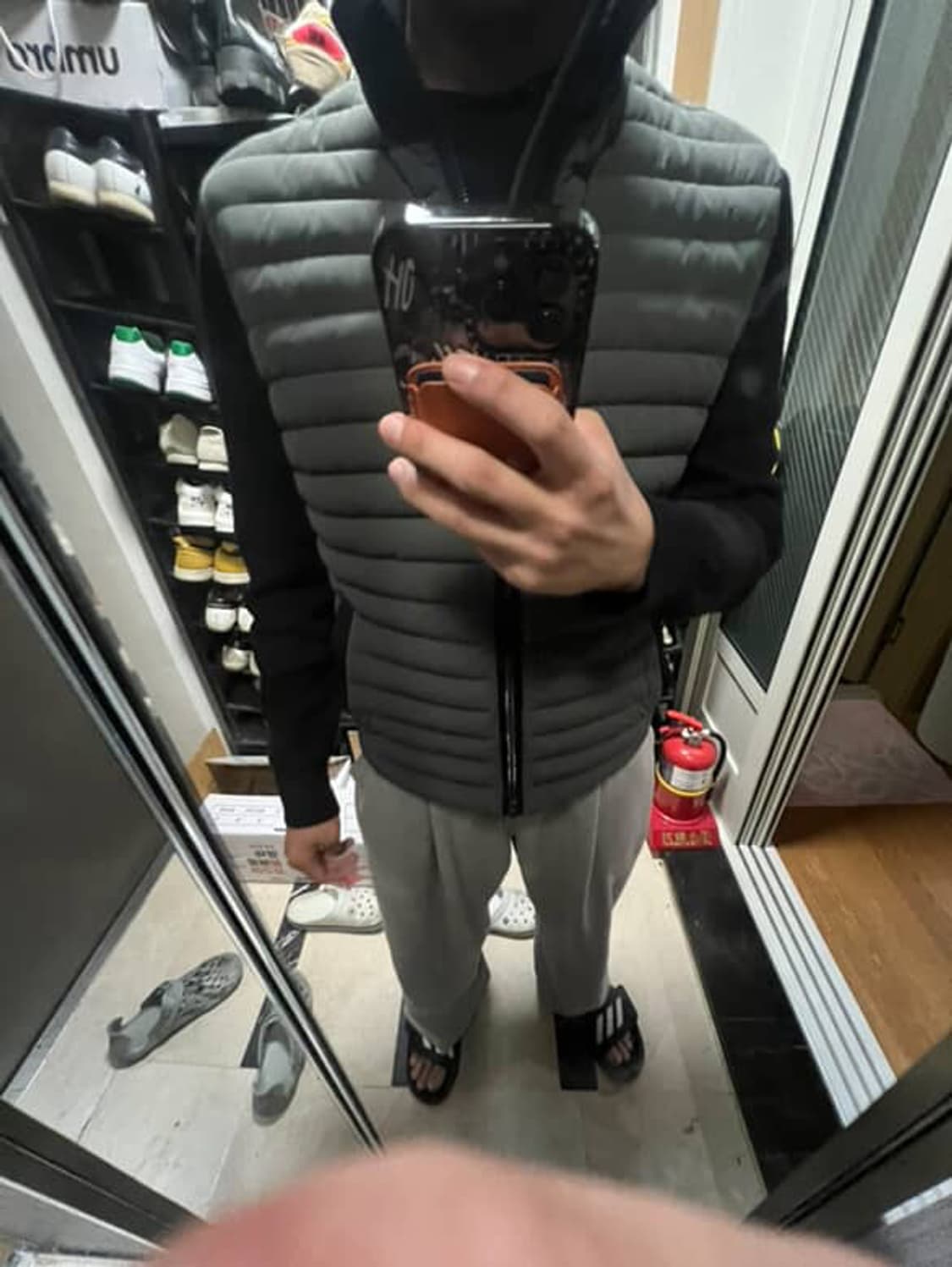 무스너클 니트 패딩 상품이미지1