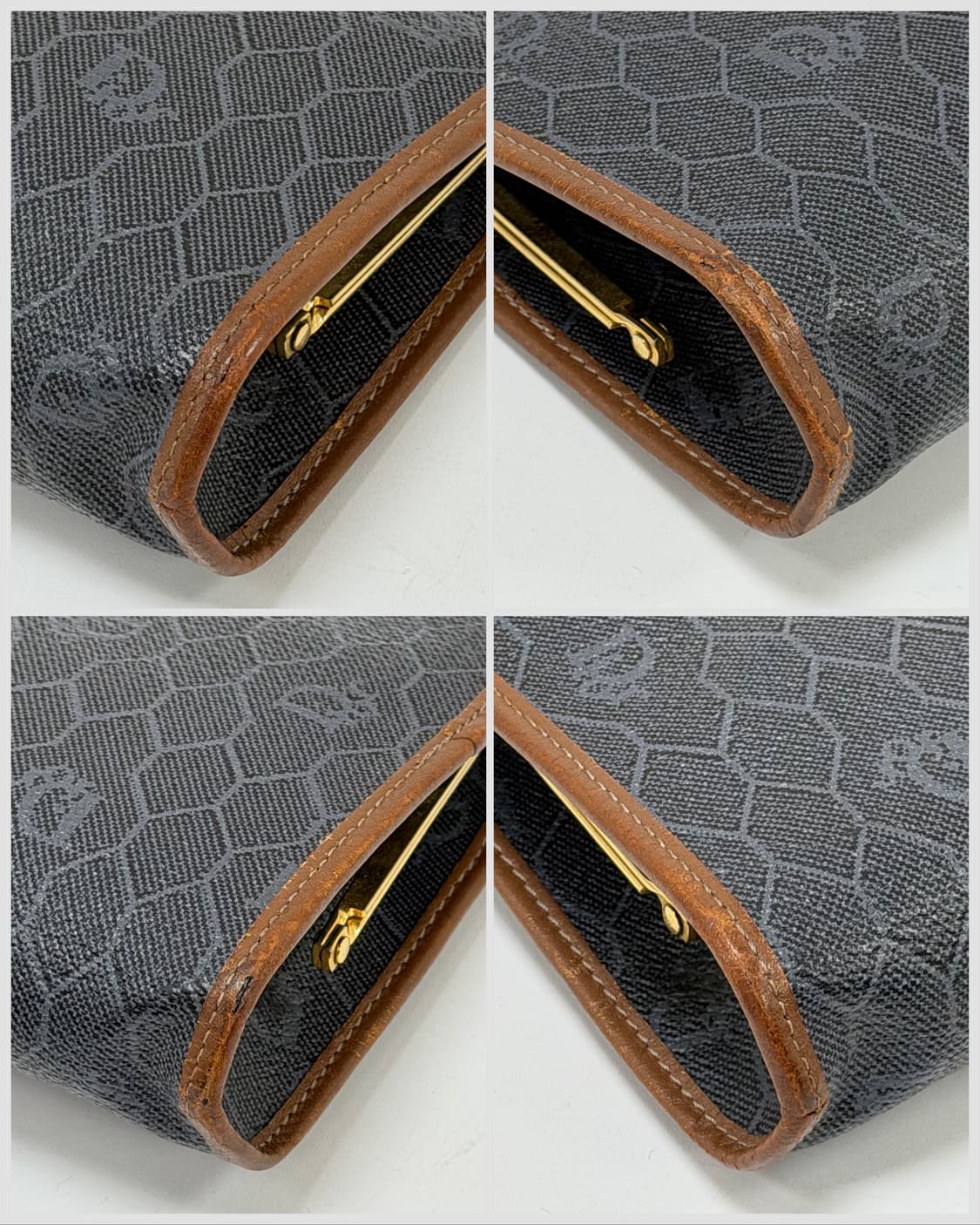 디올 빈티지 허니콤 프레임 클러치 상품이미지4