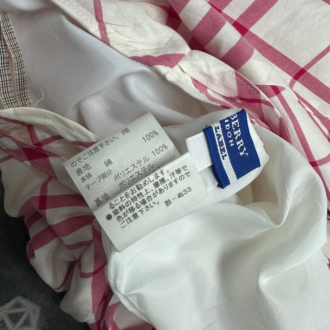 버버리 레드 체크 플레어 스커트 상품이미지8