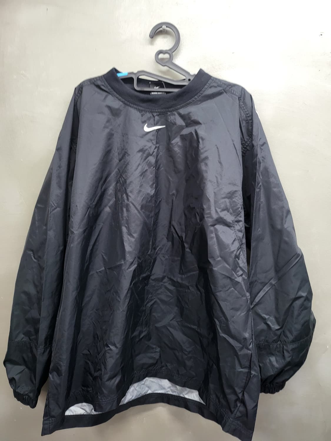 나이키 블랙 바람막이 풀오버 가슴60 기장75 상품이미지1