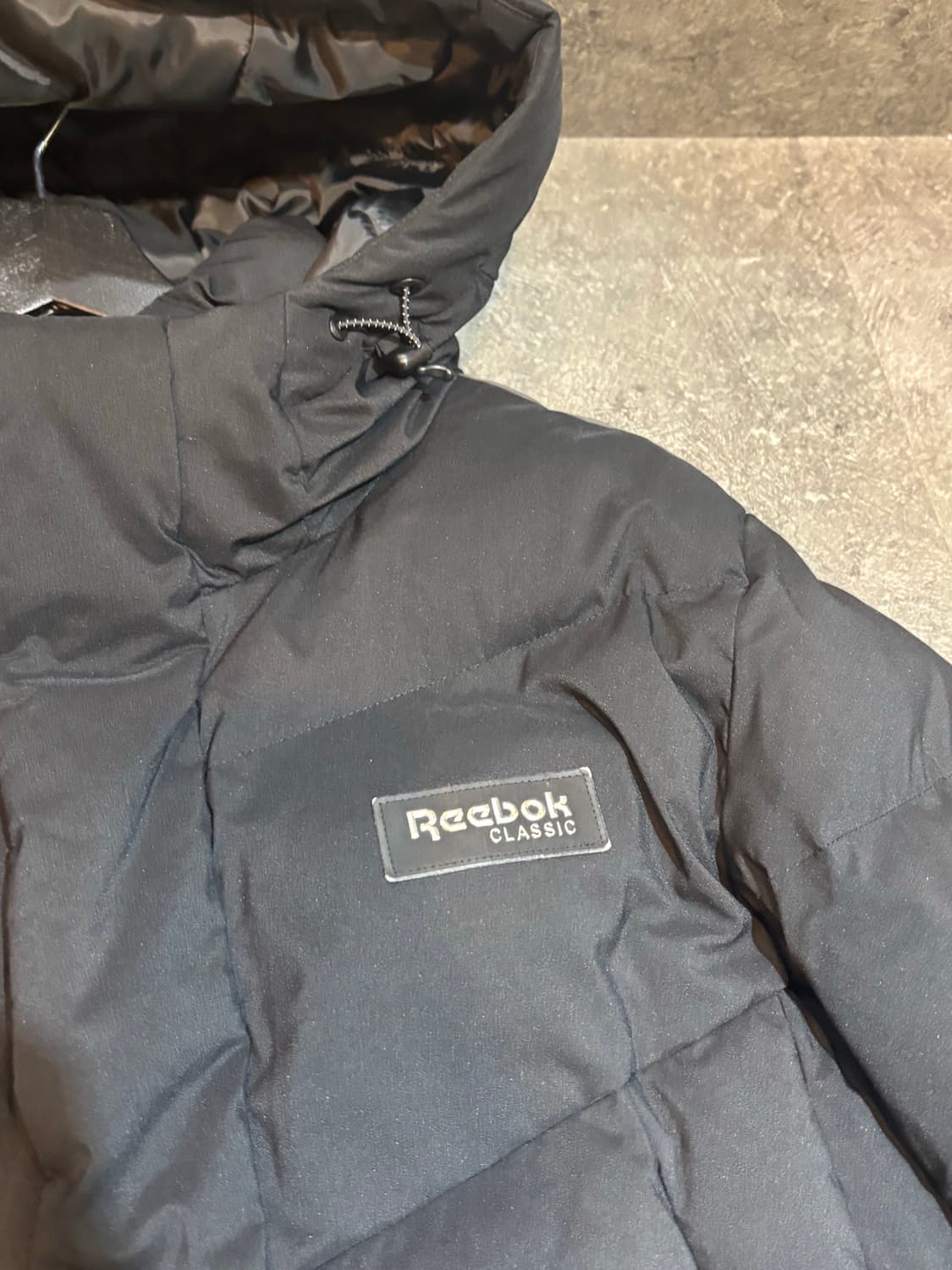 리복 블랙 롱패딩 105사이즈 상품이미지7