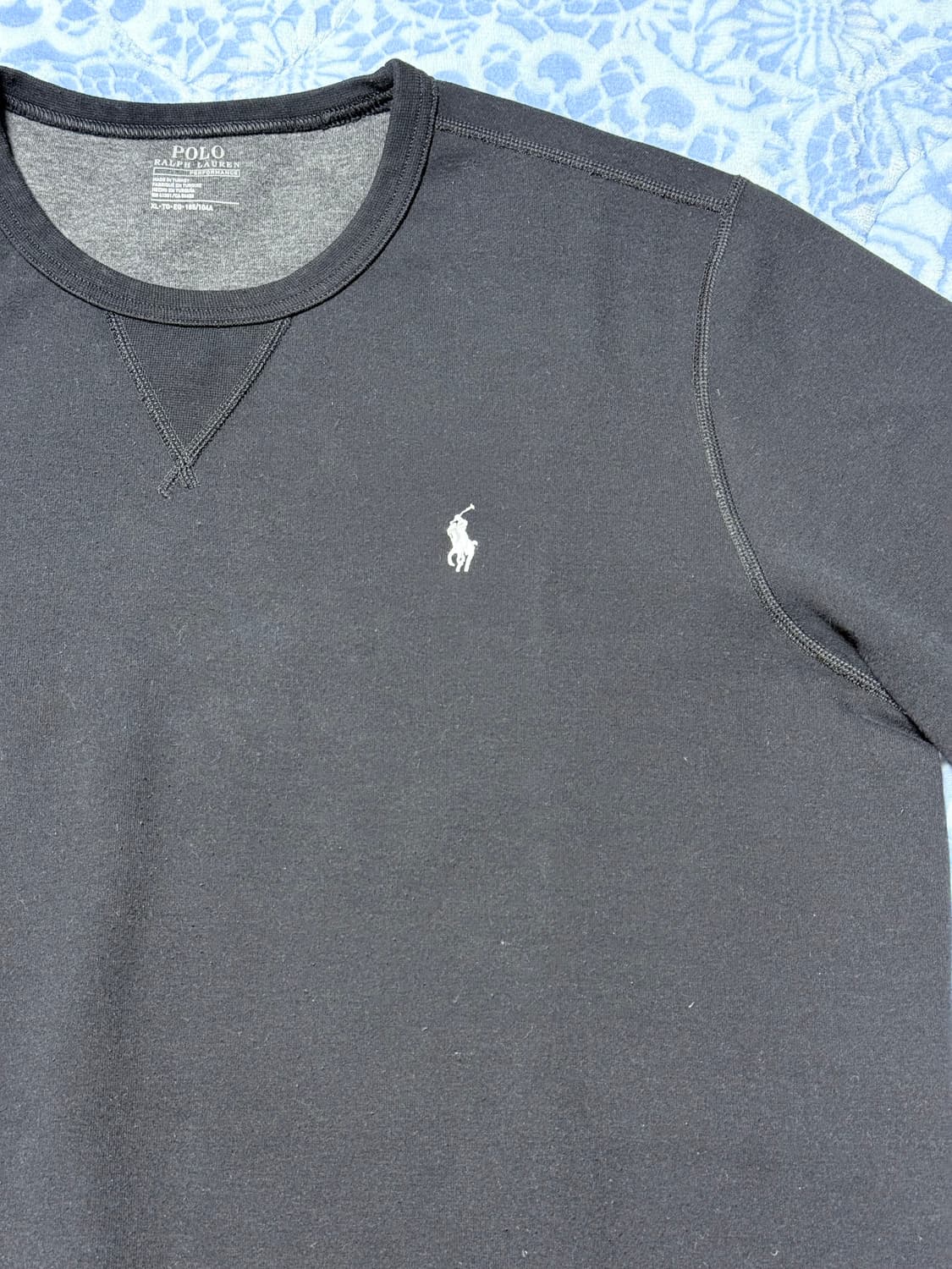 폴로 맨투맨 블랙 XL 상품이미지5