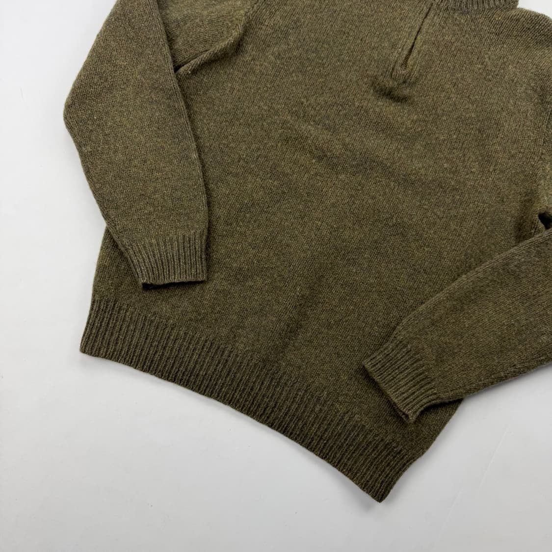 폴로 랄프로렌 그린 메리노울&앙고라 니트 반집업 상품이미지3