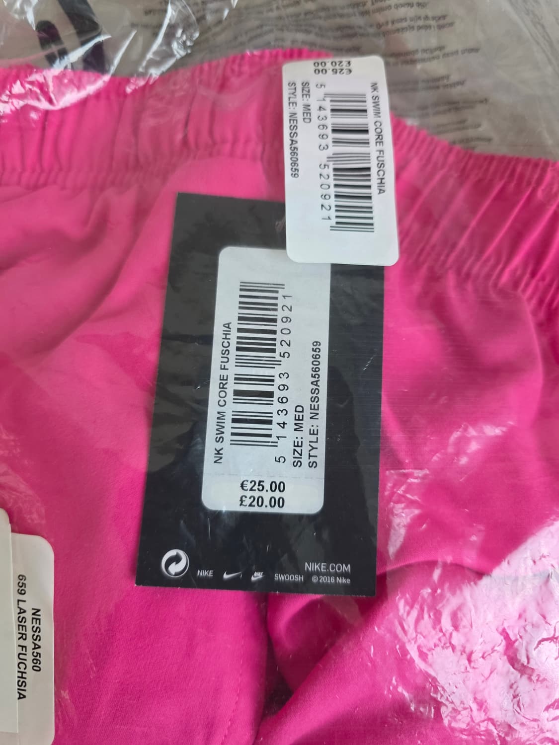 [M] 나이키 스윔 에센셜 5인치 발리 쇼츠 핑크 상품이미지2