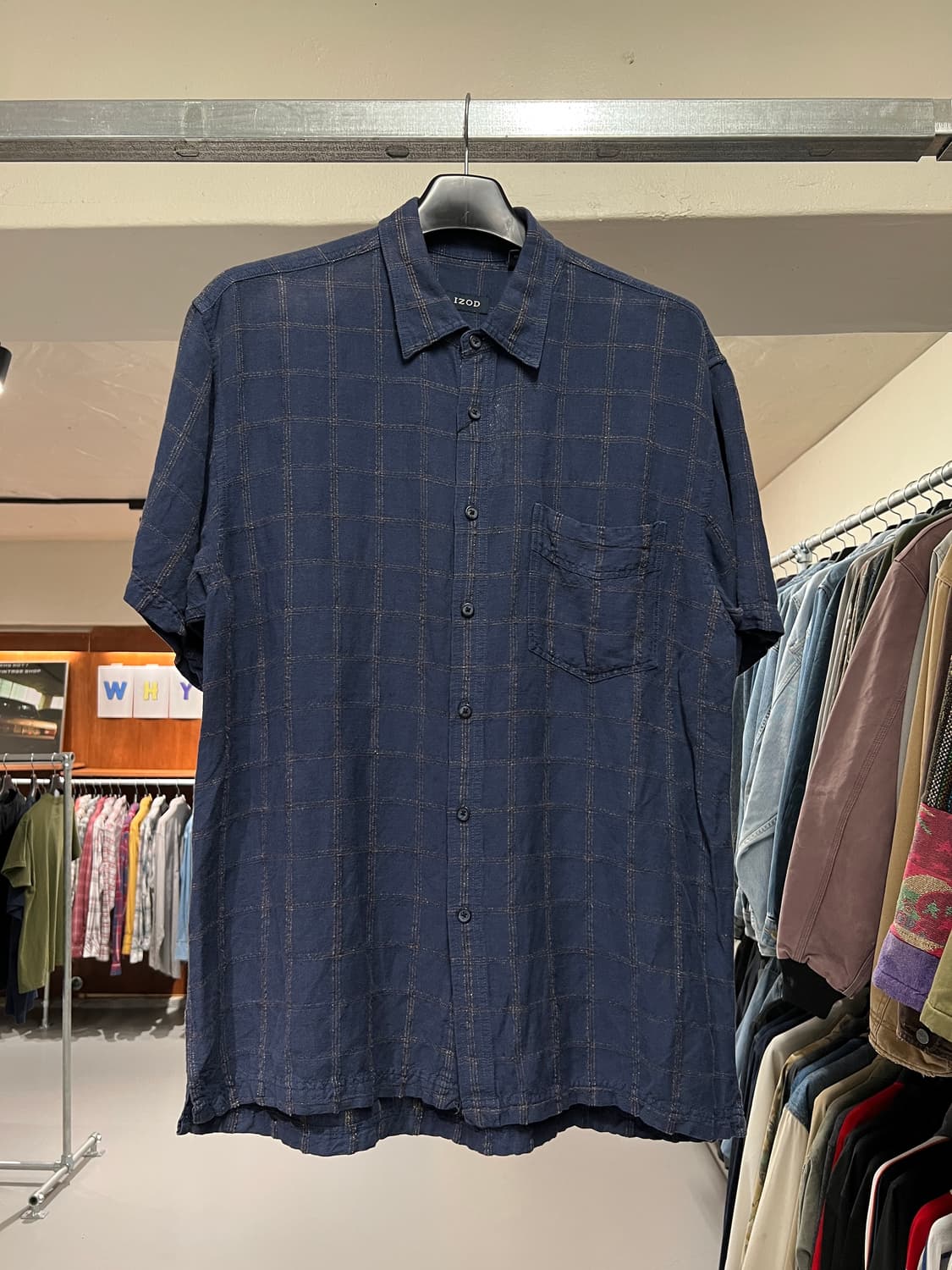 IZOD 반팔 체크 셔츠 상품이미지2