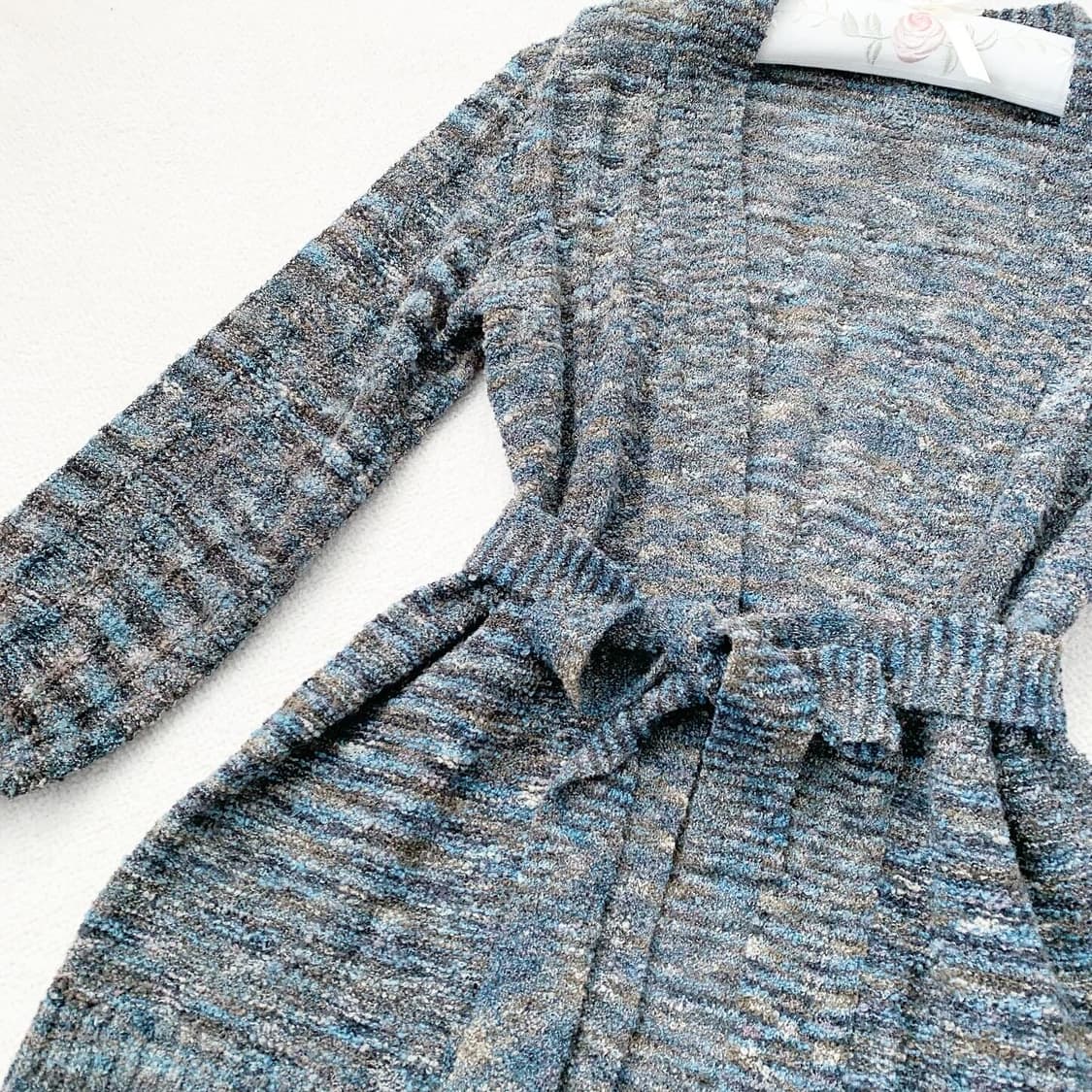 바다 윤슬 모리 로브 울 가디건 상품이미지2