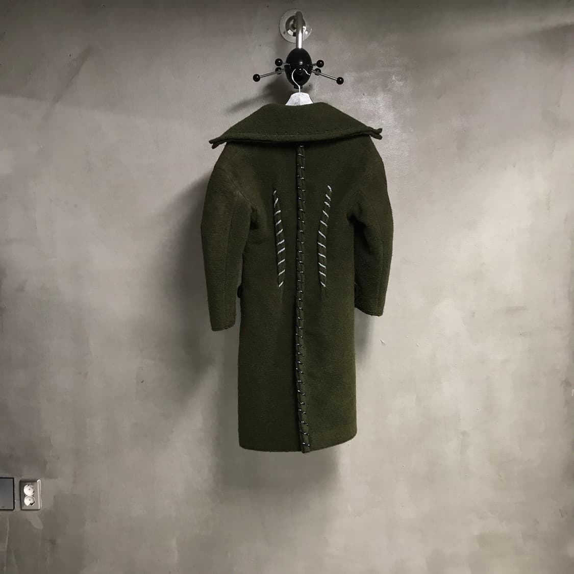 아크네스튜디오 롱 코트 카키 - 상품이미지7