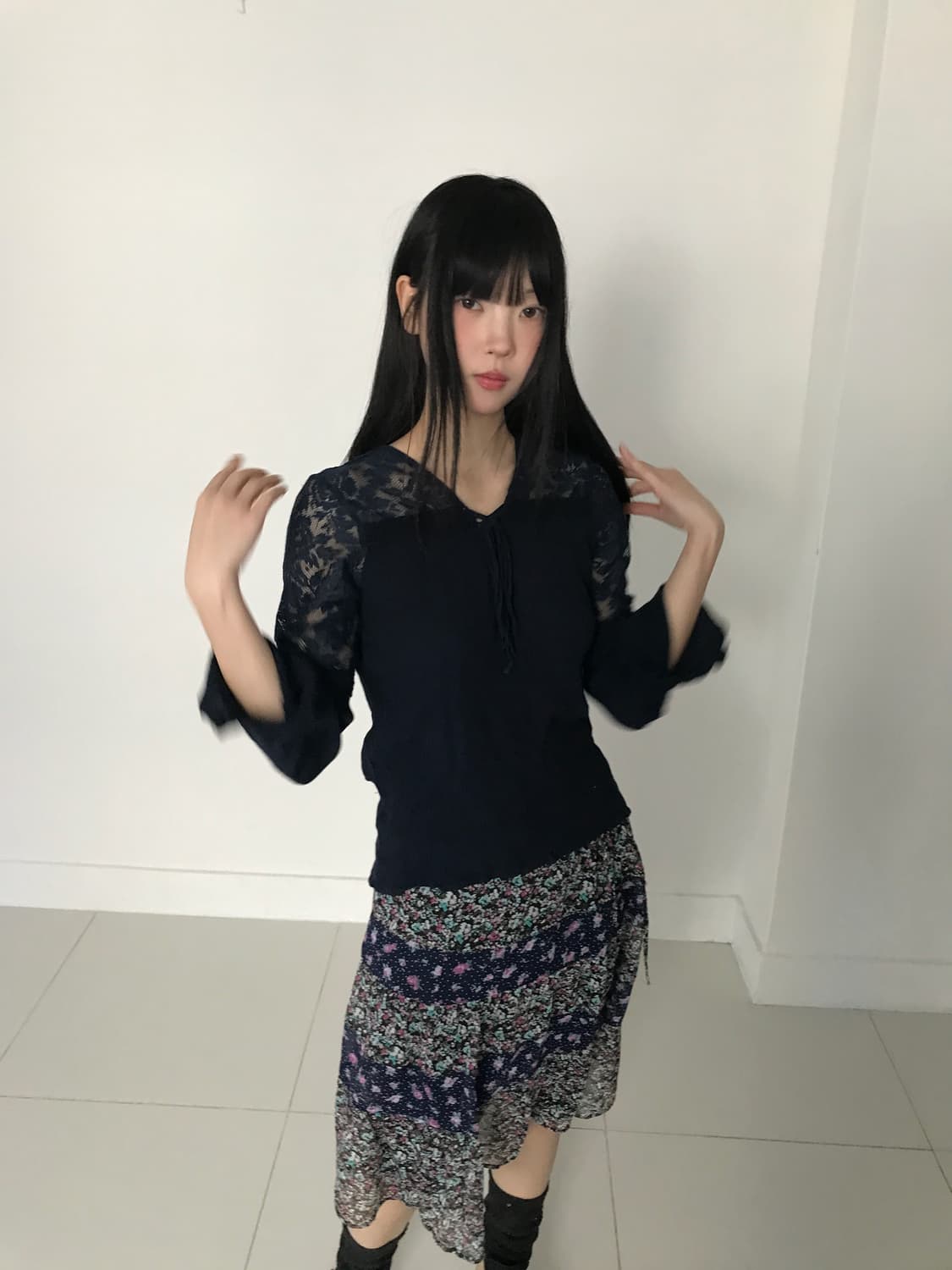 Floral midi skirt 상품이미지9