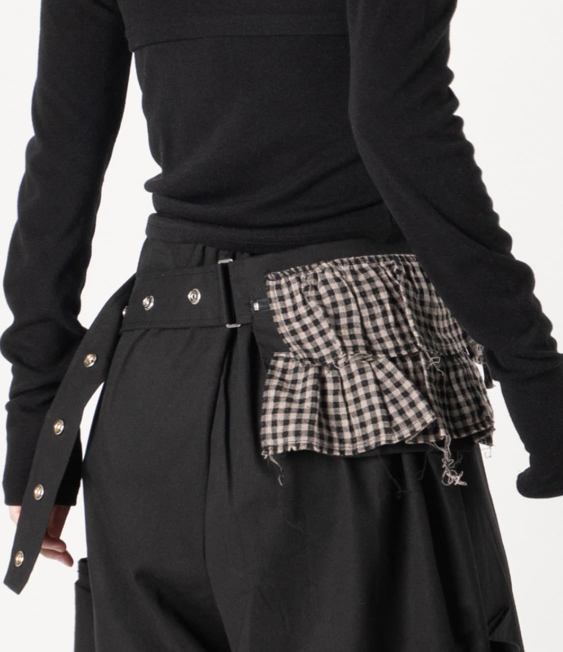 체크 벨트 백  상품이미지1