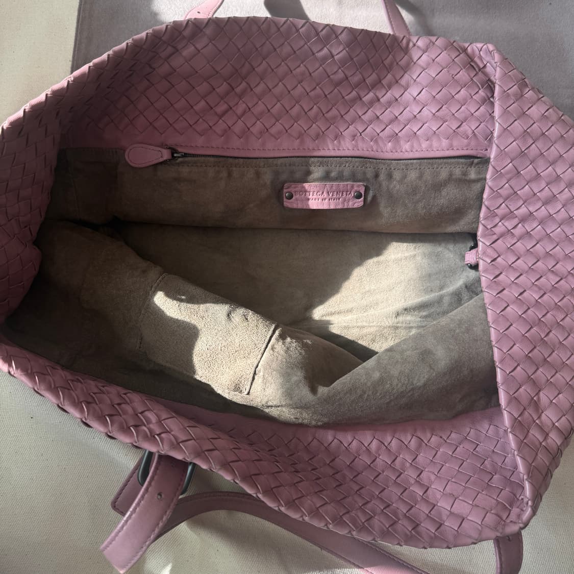 보테가 베네타 인트레치아토 fourre-tout 인디핑크 토트백 상품이미지6