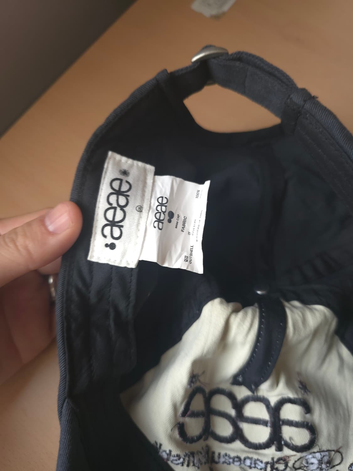 aeae볼캡 네이비아이보리 상품이미지5