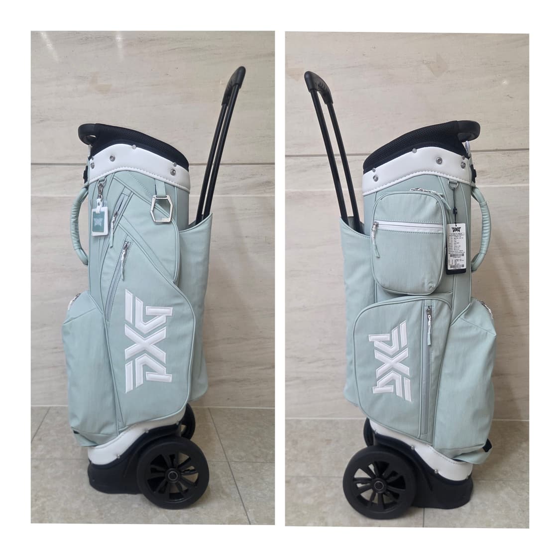 PXG 25년 여성 우먼스 휠 캐디백 라이트 민트[새상품 정품] 상품이미지6