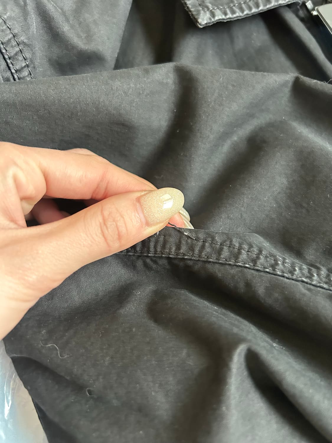 스톤 아일랜드 올드이펙트 오버셔츠 블랙 - 21SS/M 상품이미지6