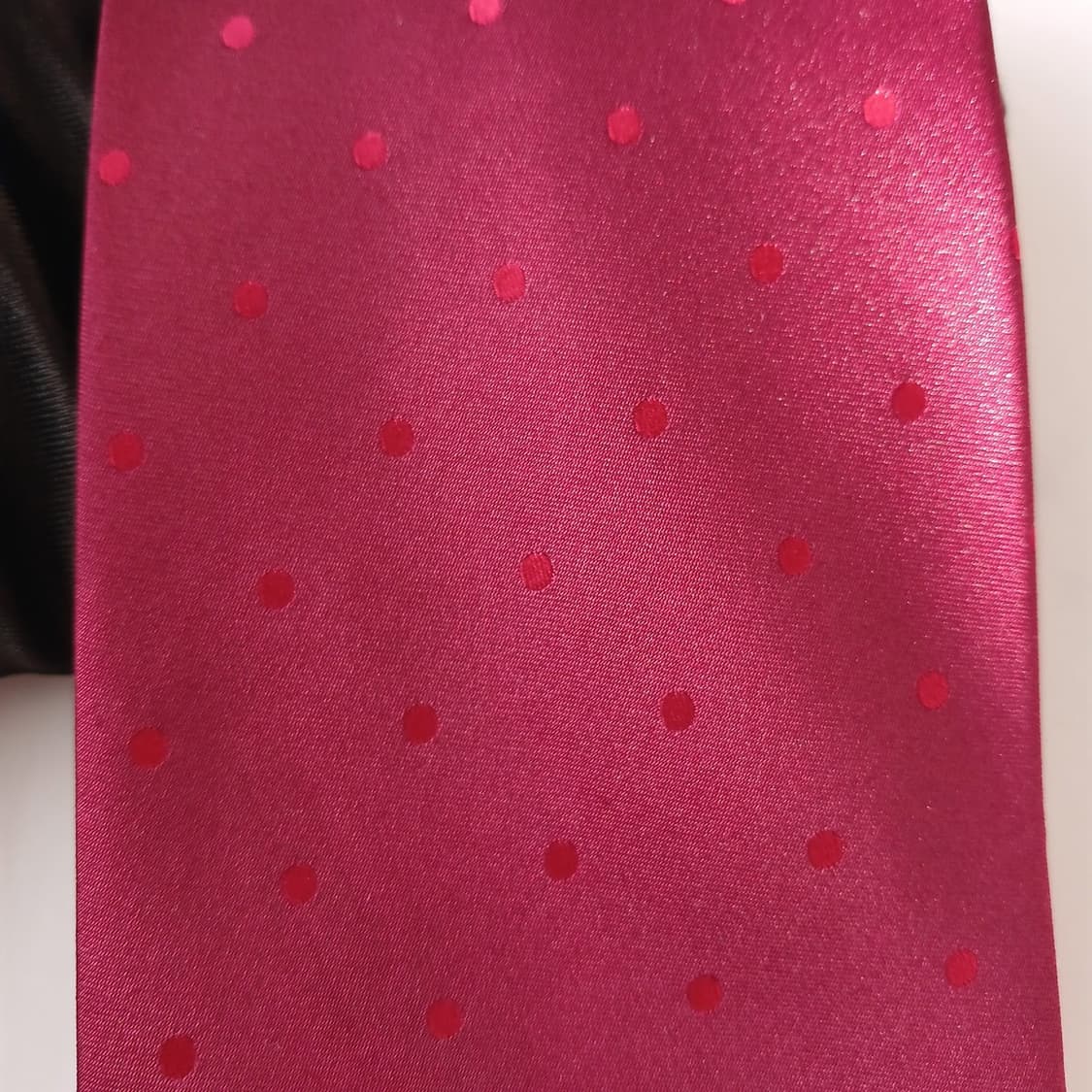 밀라숀 실크 레드 도트 넥타이 9.7cm A등급 A19093
 상품이미지7