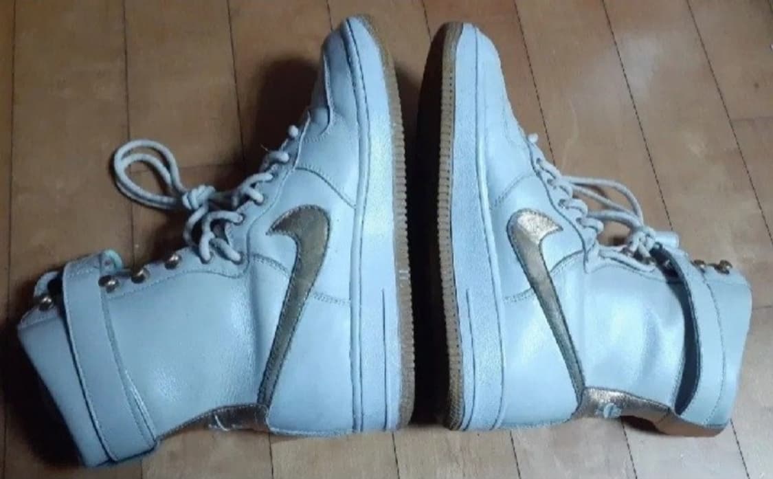 00s 올드스쿨 나이키 에어포스1 6인치 털부츠 흰금 240 상품이미지6