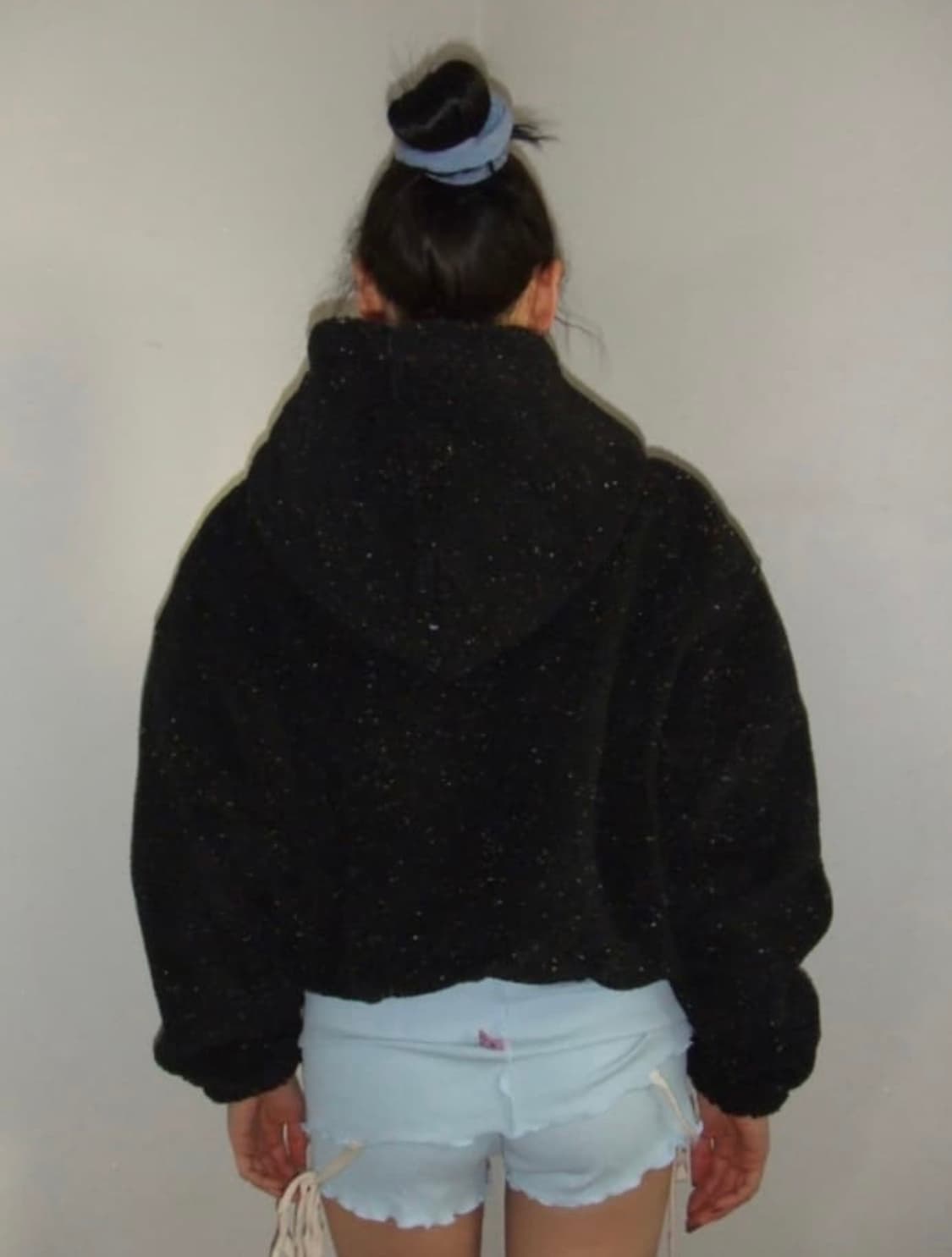 Sparkle crop hoodie 상품이미지2