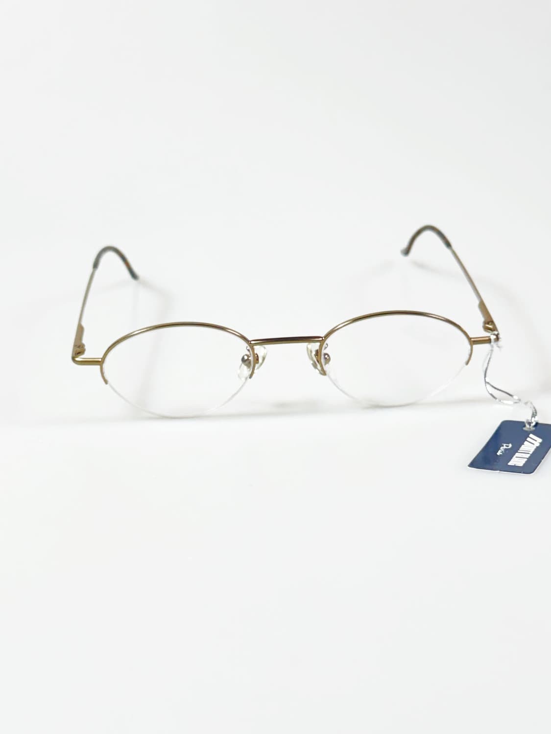 MONT BLANC PARIS 골드 오벌 반무테 빈티지 안경 상품이미지3