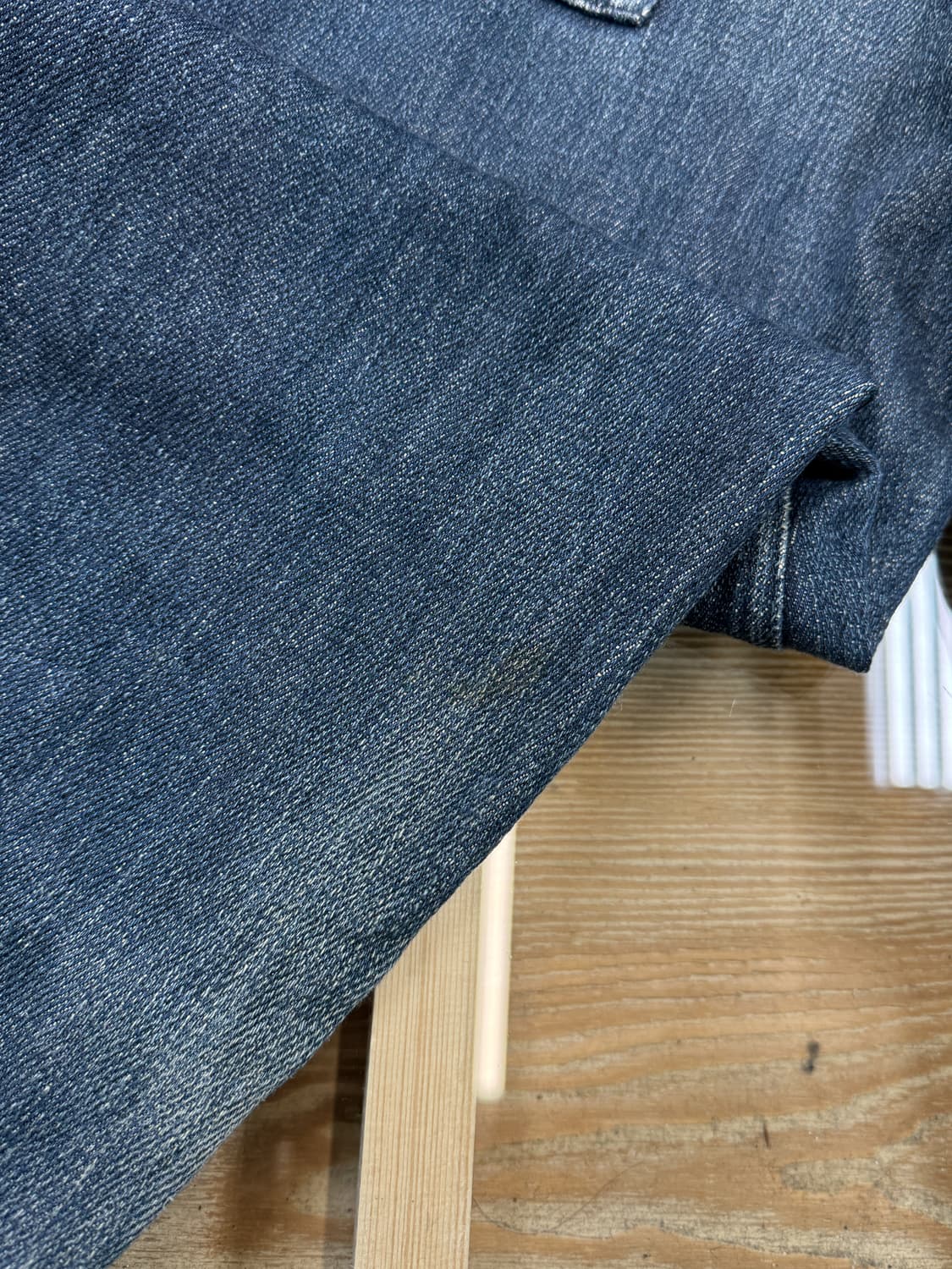 올포원 백 레터링 로고 하드 데님 팬츠 상품이미지9