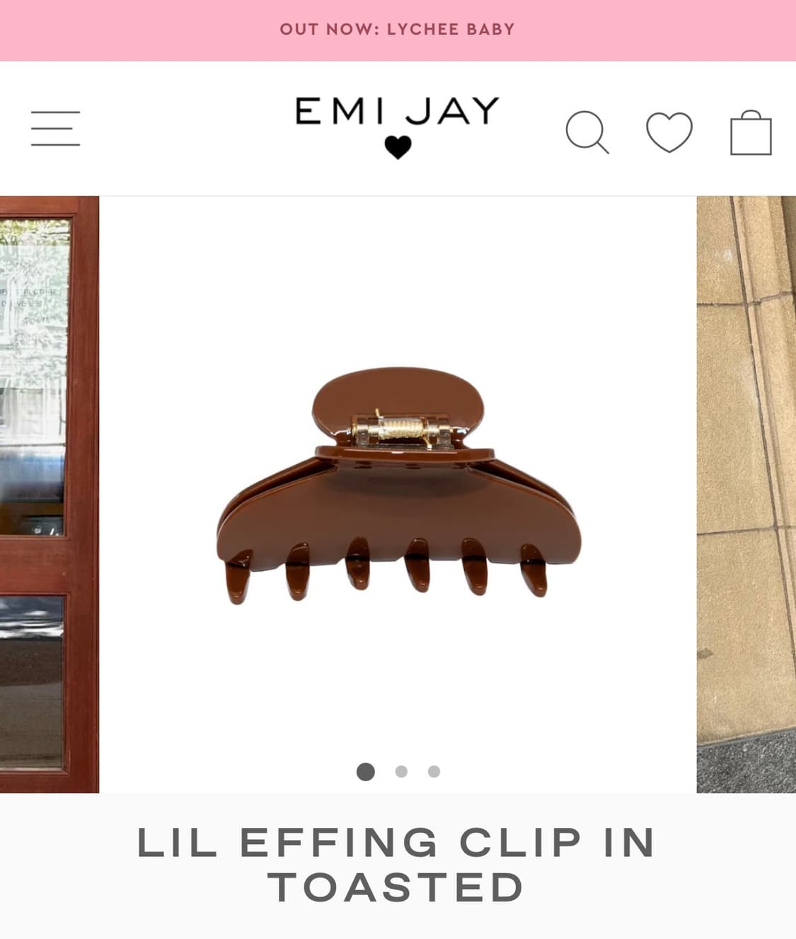 새상품 에미제이 emi jay 릴에핑 헤어클립집게 상품이미지1